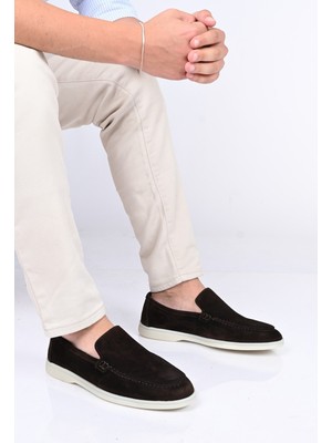 Bestello Bağcıksız Kauçuk Taban Hakiki Deri Loafer 028-2000 Erkek Ayakkabı