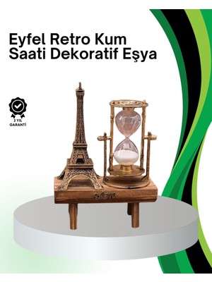 Renas Store Dekoratif Kum Saati – Ahşap Malzeme Hediyelik Masa Aksesuarı