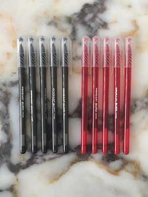 Pensan Büro Tükenmez Kalem 1.0mm 5 Kırmızı - 5 Siyah (10 Adet)