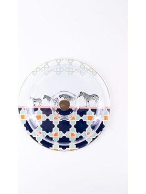 Bg Store Jaolu Cam Kek Fanusu & Pasta Tabağı (32 Cm)