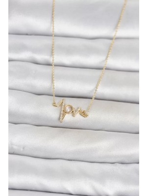 Renas Store Pirinç Gold Renk Kalp Ritmi Model Kadın Kolye TJ-BKO11124