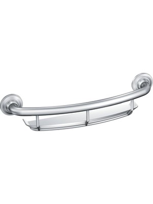 LR2356DCH Moen LR2356DCH Home Care 16-Inç Grab Bar With Shelf, Krom