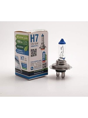 Bg Store Ampul H7 12V 55W Eco +%30 Fazla Işık Halogen Pht PH5507 E
