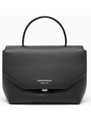 Emporio Armani Kadın Çıkarılabilir Uzun Askılı Deri Mini Siyah El Çantası EW005672 AF29459-UC001