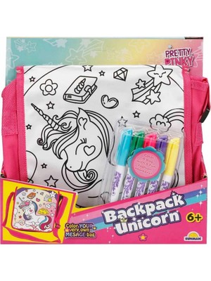 Renas Store Boyanabilir Desenli Unicorn Sırt Çantası