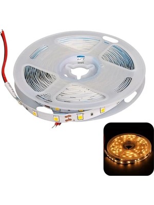 Renas Store Zmr ZMR-601 3000K 12 Volt Tek Çipli 2835 Iç Mekan Silikonsuz 60 LED 5 Metre Şerit LED