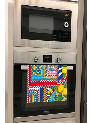 Aymira Home Dekoratif Mutfak Pamuklu Fırın Havlusu Özel Desenli 35X50 cm Yıkanabilir