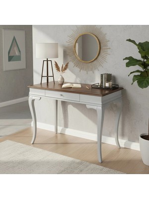Roys Ahşap 120 cm Masif Rustik Gri Ceviz Dresuar