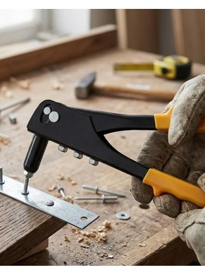 Renas Store Uzun Burunlu Profesyonel Perçin Tabancası Kaymaz Saplı Perçin Aleti