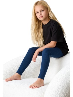 Bony Socks Içi Havlu Çocuk Tayt Lacivert