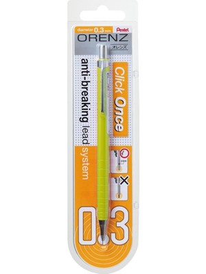 Hepta Collection Pentel Orenz Uç Korumalı Teknik Çizim ve Yazı Için Mekanik Kurşun Kalem, 0.3 Mm, Sarı