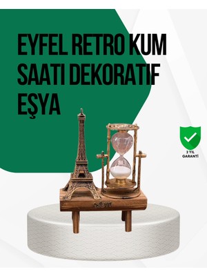 Renas Store Ahşap Kum Saati – Vintage Tasarımlı Masa Dekoru