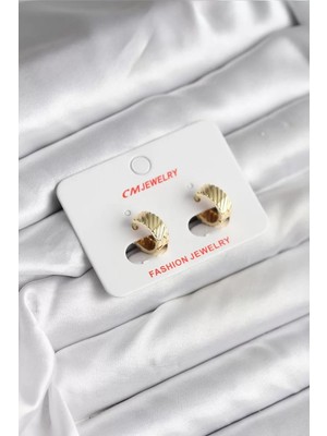 Renas Store 14K Gold Renk Kaplama cm Kadın Küpe - TJ-BKP11413