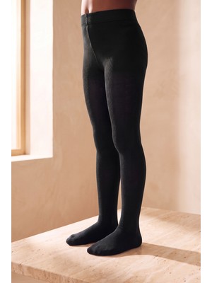 Bony Socks 40 Denye Çocuk Opak Külotlu Çorap Siyah