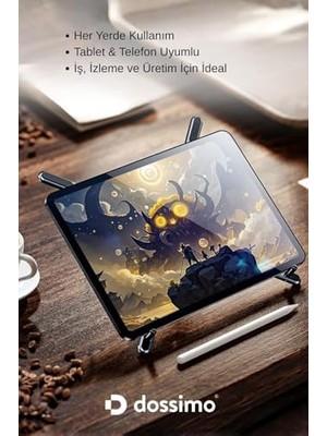 Bg Store Katlanabilir Portatif Laptop Standı Manyetik Telefon ve Tablet Tutucu Tripod 4 In 1 DS-500