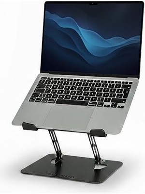 Bg Store Prexua Flexer Ayarlanabilir Ergonomik Laptop Standı - Tablet Standı - Metal - Siyah - FLX2320BL (Siyah)