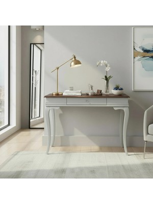Roys Ahşap 90 cm Masif Rustik Gri Ceviz Dresuar