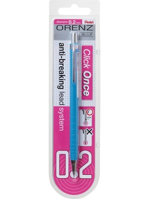 Hepta Collection Pentel Orenz Uç Korumalı Teknik Çizim ve Yazı Için Mekanik Kurşun Kalem, 0.2 Mm, Açık Mavi
