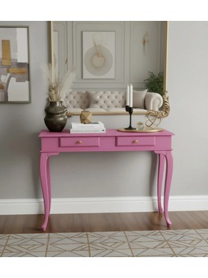 Roys Ahşap 130 cm Masif Lükens Pembe Dresuar