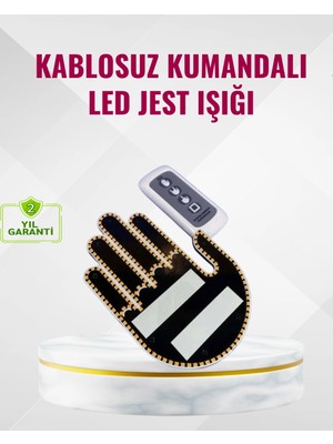 Renas Store Naylon Bantlı Kolay Montajlı Araç Jest Işığı