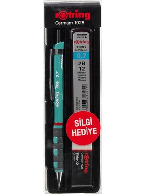 Hepta Collection Rotring Min Silgi 3'lü Okul Seti- 0.7 Deniz Mavi