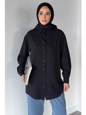 Tozlu Tesettür Tensel Kumaş Gömlek Tunik P-00021264