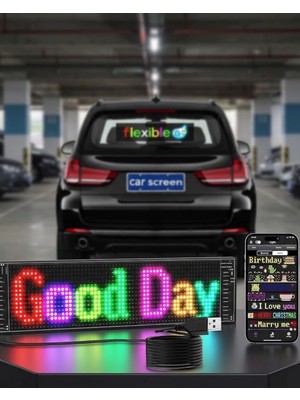 Renas Store Akıllı LED Ekran Paneli Uygulama Kontrollü Yazı ve Animasyon Gösterimi