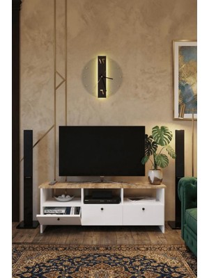 Haus Modüler Olympos, Ahşap Dekoratif Tv Ünitesi