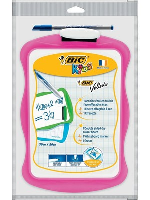 Hepta Collection Bıc 30X20 cm Mini Beyaz Yazı Tahtası + Tahta Kalemi + Silgi