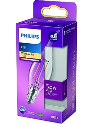 Bg Store LED Classic 25W BA35 E14 Ww cl Dim Edilmez Sarı Işık Filament Ampul