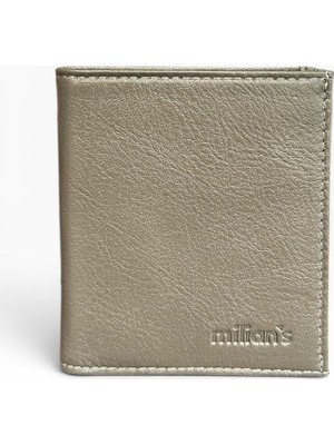 Milian's 3010 Erkek Hakiki Deri Cüzdan Gri