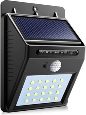 Hepta Collection 20 Led'li Sensörlü Solar Bahçe Balkon Duvar Lambası