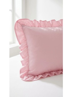 Fırfırlı Ranforce Kumaş Yastık Kılıfı 50 x 70