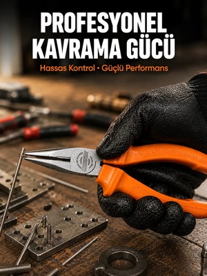 Renas Store Uzun Ince Çeneli Profesyonel Kargaburun Dayanıklı Çelik El Aleti