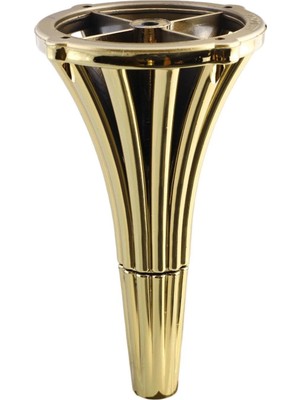 Mey İthalat BADEM10 Istanbul 19 cm Gold Altın Konsol Mobilya Kanepe Koltuk Tv Ünitesi Baza Ayağı Orta Sehpası Ayakları