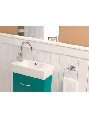 MarkEntegra Mini 25X50 cm Soldan Batarya Delikli Lavabo