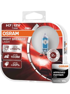 Hepta Collection Osram H7%150 Fazla Işık Night Breaker Laser 12V
