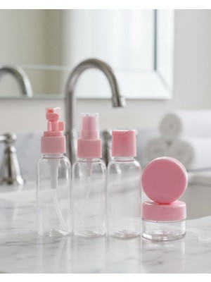 Renas Store Taşınabilir 5’li Seyahat Kozmetik Şişe Seti 30 ml Sızdırmaz