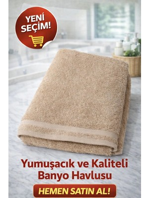 Şazeli Havlu Büyük Banyo Havlusu 1 Adet Kahfe (141X99 Cm)Kaliteli Kullanışlı Güzel Şık Yumusak % 100 Pamuk Cotton
