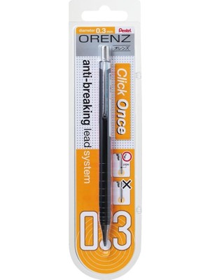 Pentel Orenz Uç Korumalı Teknik Çizim ve Yazı Için Mekanik Kurşun Kalem, 0.3 Mm, Siyah