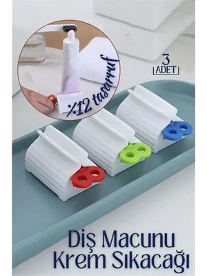 Renas Store Diş Macunu Krem Sıkacağı 3 Lü Set Tuppo Design 719172