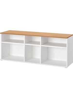 Tv Sehpası, Beyaz, 156X38X60 cm