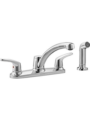 Bg Store American Standard 7074501.002 Colony Pro Iki Saplı Düşük Ark Mutfak Bataryası Cilalı Krom Sray ile