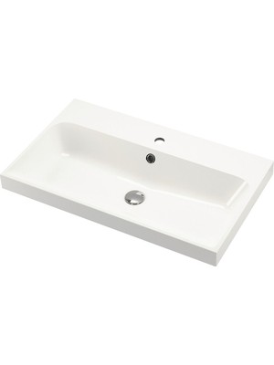 Lavabo, Beyaz, 80X48 cm