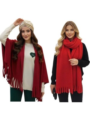 ALDAIYR 2 Adet Polar Puffy Chic Premium Soft Buklet Atkı