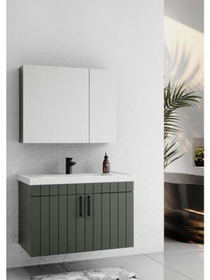 MarkEntegra 80 cm Lake Yeşil Banyo ile Modern Tasarım