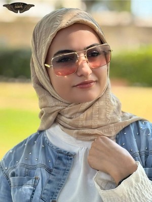 ALDAIYR Jakarlı Pamuk Caz Eşarp 120X120 Pamuk Ikinci Desen