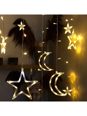 Renas Store Ay Yıldız Perde LED