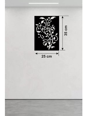 Renas Store Tavus Kuşu ve Doğa Temalı Ahşap Duvar Tablosu - 25X35 cm Lazer Kesim Pano