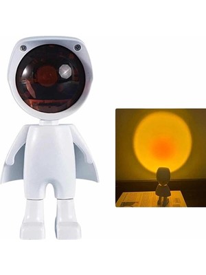 Renas Store Projeksiyon Güneş Lambası Astronot Gün Batımı Projektör LED Işıklı